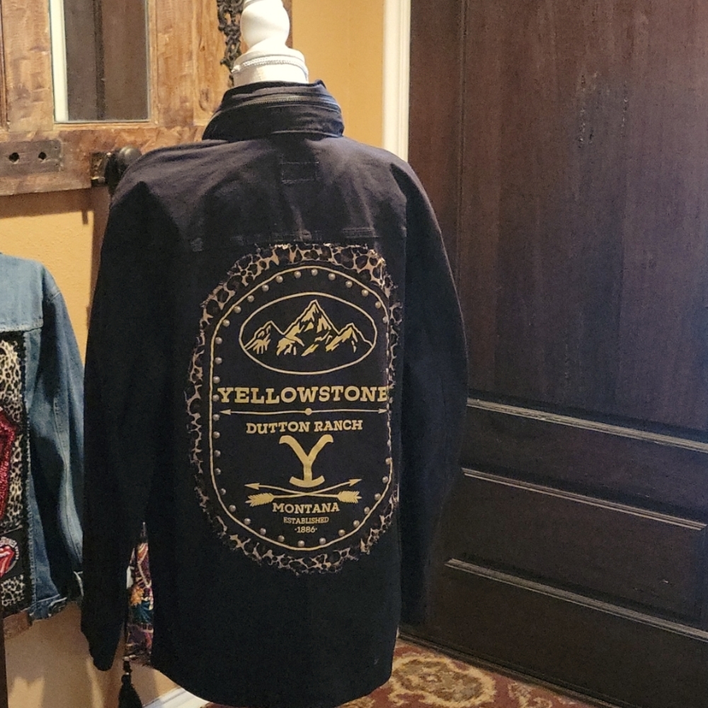 Black Yellowstone Dutton Ranch Jacket - image 1